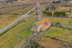 View at the Basilica Holy Trinity of Saccargia, codrongianus sassari