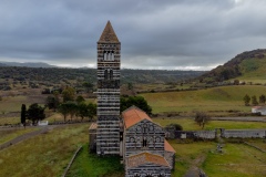 View at the Basilica Holy Trinity of Saccargia, codrongianus sassari