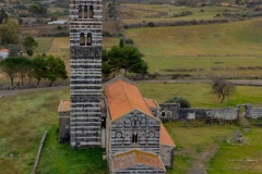 View at the Basilica Holy Trinity of Saccargia, codrongianus sassari