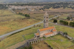 View at the Basilica Holy Trinity of Saccargia, codrongianus sassari