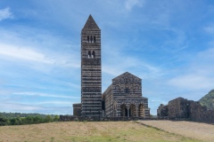 View at the Basilica Holy Trinity of Saccargia, codrongianus sassari
