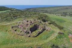 Nuraghe - nuragic complex of seruci in gonnesa in southern sardinia