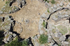 nuraghe and nuragic complex of sa domu beccia in uras in central Sardinia