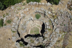 nuraghe and nuragic complex of sa domu beccia in uras in central Sardinia