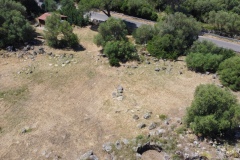 nuraghe and nuragic complex of sa domu beccia in uras in central Sardinia