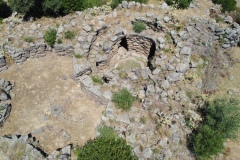 nuraghe and nuragic complex of sa domu beccia in uras in central Sardinia
