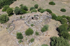 nuraghe and nuragic complex of sa domu beccia in uras in central Sardinia