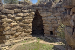 nuraghe and nuragic complex of sa domu beccia in uras in central Sardinia