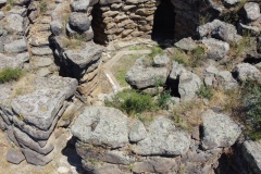 nuraghe and nuragic complex of sa domu beccia in uras in central Sardinia