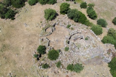 nuraghe and nuragic complex of sa domu beccia in uras in central Sardinia