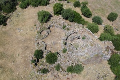 nuraghe and nuragic complex of sa domu beccia in uras in central Sardinia